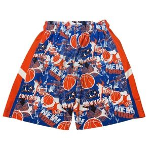 Flow Society Big Boys' NY Hoops Attack Basketball Athletic Shorts Blue Kids M